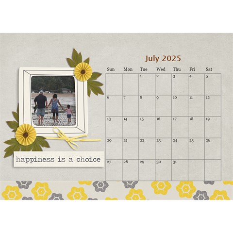 Desktop Calendar 8 5  X 6  Jul 2025