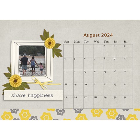 Desktop Calendar 8 5  X 6  Aug 2024