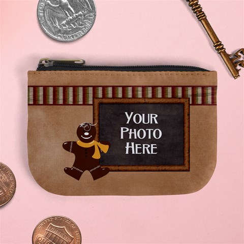 Gingy Holiday Coin Bag By Lisa Minor Front
