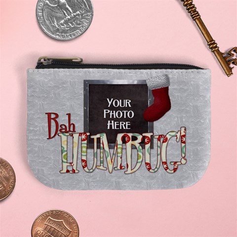 Bah Humbug Coin Bag By Lisa Minor Front