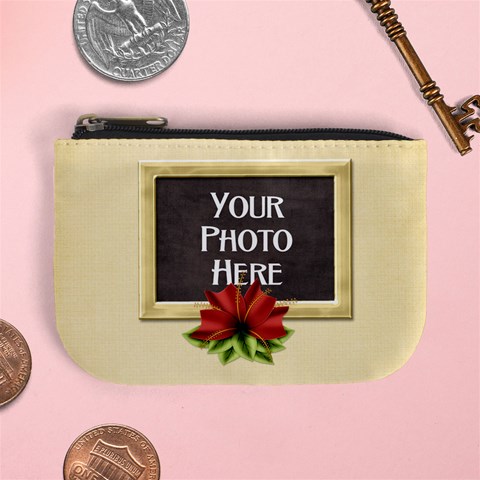 Happy Holidays Coin Bag 2 By Lisa Minor Front