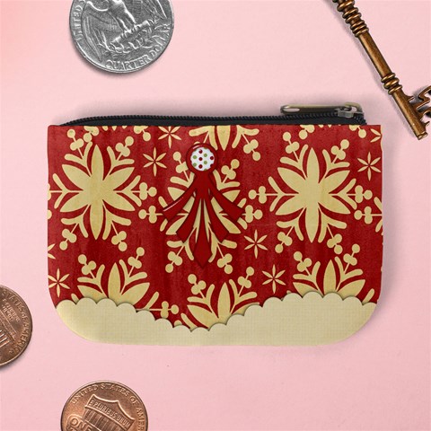 Happy Holidays Coin Bag 3 By Lisa Minor Back
