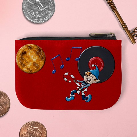 Rockin Around The Christmas Tree Coin Bag 2 By Lisa Minor Back