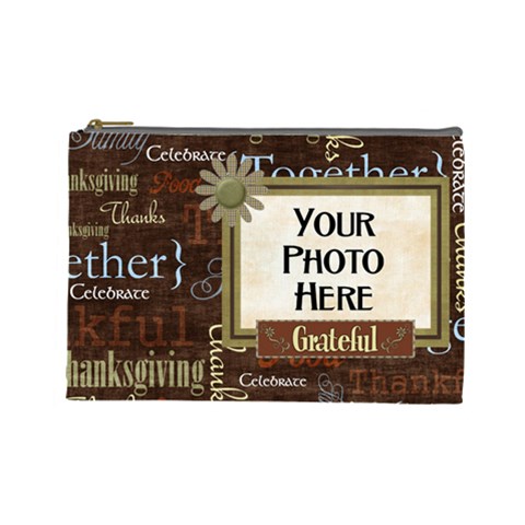 365 November Large Cosmetic Bag By Lisa Minor Front