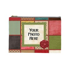 Thoughts of Friendship Large Cosmetic Bag 1 - Cosmetic Bag (Large)