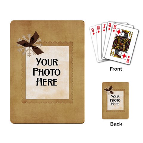 And To All A Good Night Playing Cards 4 By Lisa Minor Back