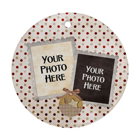 And To All A Good Night Round Ornament 2 By Lisa Minor Front