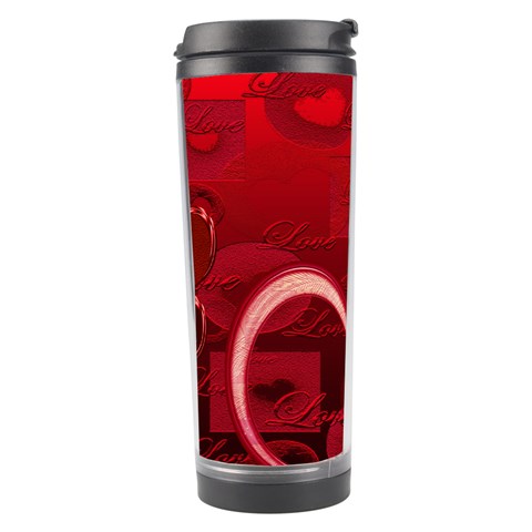 Red Love Travel Tumbler By Ellan Right