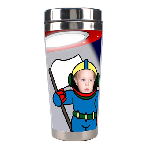 Space Boy Stainless Steel Travel Tumbler By Deborah Right