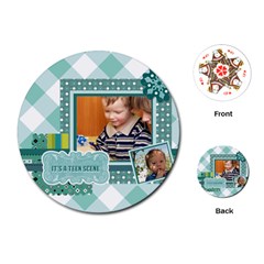 kids - Playing Cards Single Design (Round)