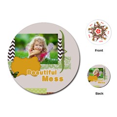 kids - Playing Cards Single Design (Round)