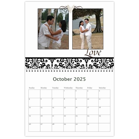 Wall Calendar 11 X 8 5 Oct 2025
