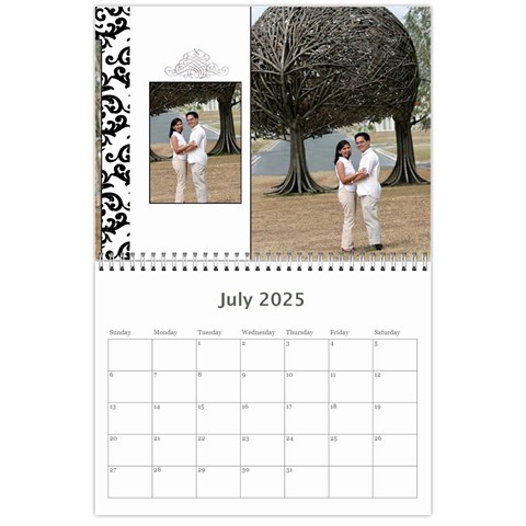 Wall Calendar 11 X 8 5 Jul 2025