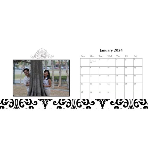 Desktop Calendar 11  X 5  Jan 2024