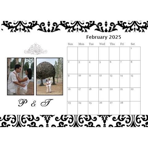 Desktop Calendar 8 5  X 6  Feb 2025