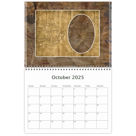 Family Tree Calendar Oct 2025