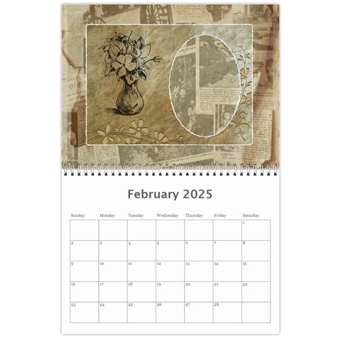Family Tree Calendar Feb 2025
