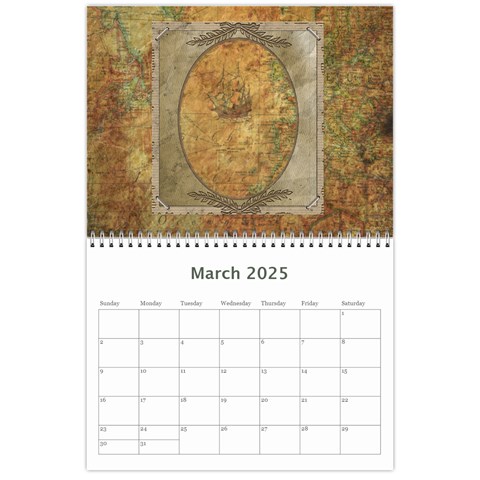 Family Tree Calendar Mar 2025
