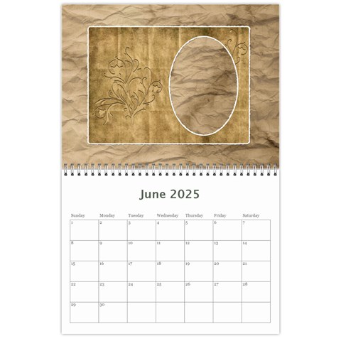 Family Tree Calendar Jun 2025