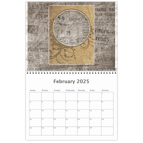Family Tree Calendar Feb 2025