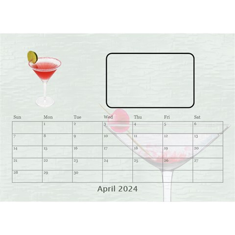 Happy Hour Desktop Calendar By Lil Apr 2024