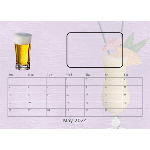 Happy Hour Desktop Calendar By Lil May 2024