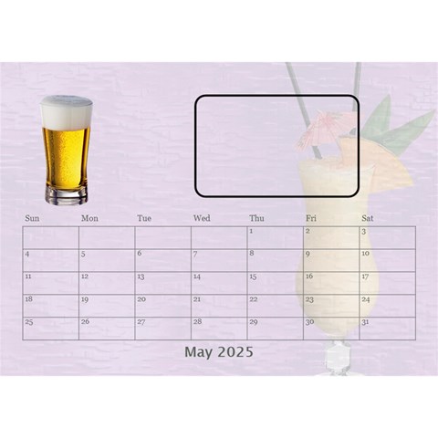 Happy Hour Desktop Calendar By Lil May 2025