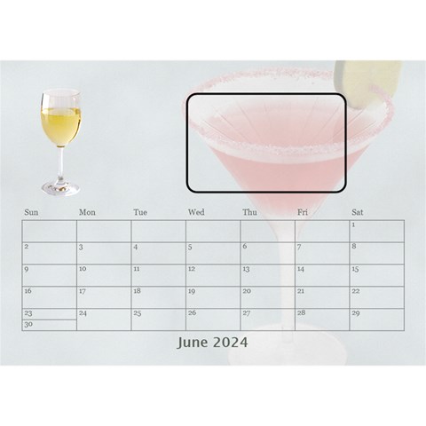 Happy Hour Desktop Calendar By Lil Jun 2024