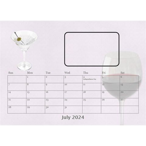 Happy Hour Desktop Calendar By Lil Jul 2024