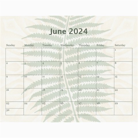 Nature Green 12 Month Wall Calendar By Lil Dec 2024