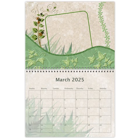 Nature Green 12 Month Wall Calendar By Lil Mar 2024