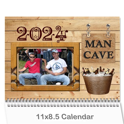 Man Cave 12 Mth Calendar By Lil Cover