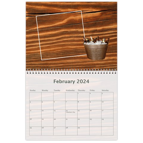 Man Cave 12 Mth Calendar By Lil Feb 2024