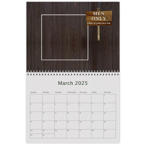 Man Cave 12 Mth Calendar By Lil Mar 2025