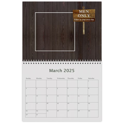 Man Cave 12 Mth Calendar By Lil Mar 2024