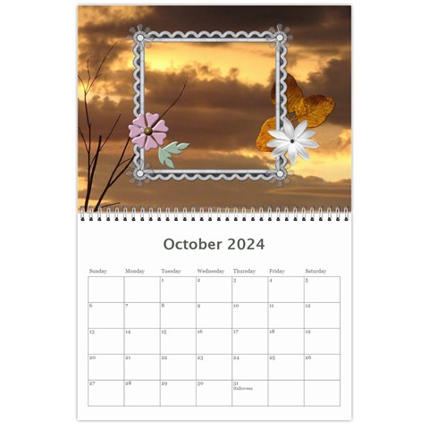 Sunset Pretty Calendar (12 Month) By Lil Oct 2024