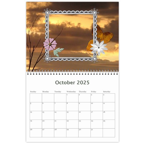 Sunset Pretty Calendar (12 Month) By Lil May 2024
