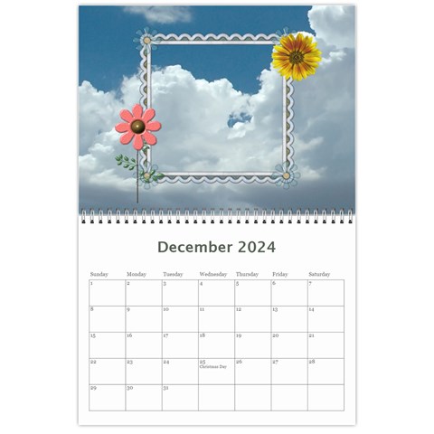 Sunset Pretty Calendar (12 Month) By Lil Dec 2024