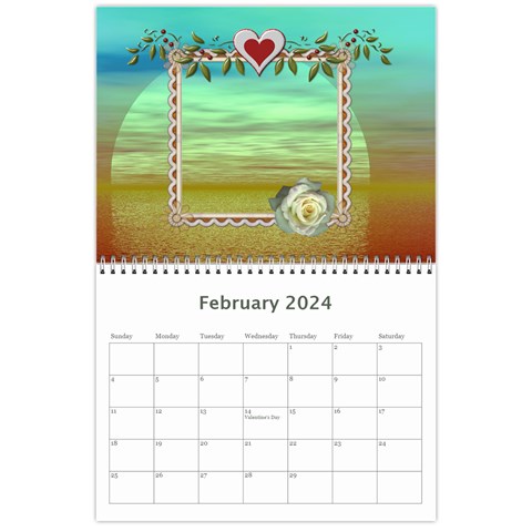 Sunset Pretty Calendar (12 Month) By Lil Feb 2024