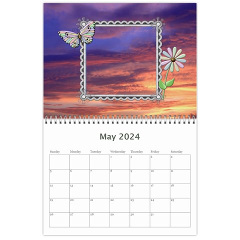 Sunset Pretty Calendar (12 Month) By Lil May 2024