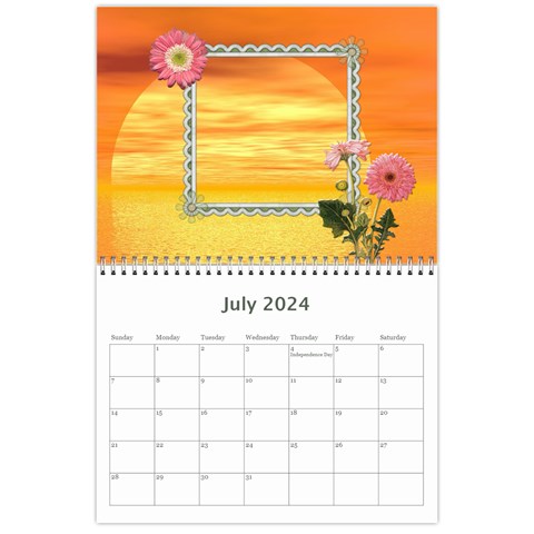 Sunset Pretty Calendar (12 Month) By Lil Jul 2024