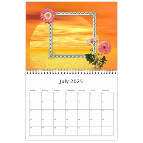 Sunset Pretty Calendar (12 Month) By Lil Jul 2024