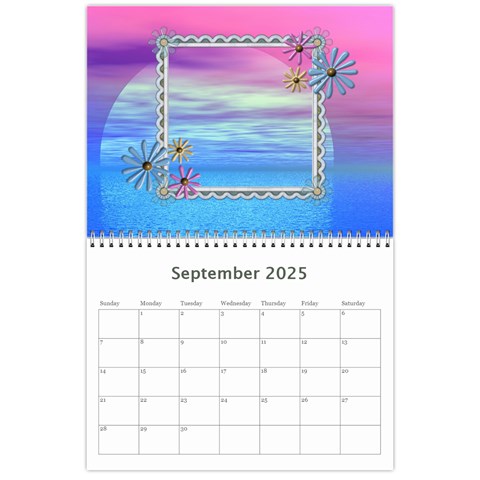 Sunset Pretty Calendar (12 Month) By Lil Month
