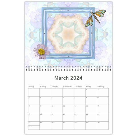 Fun And Pretty Calendar (12 Month) By Lil Mar 2024