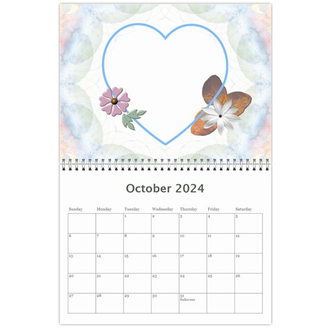 Pretty Love Calendar (12 Month) By Lil Oct 2024