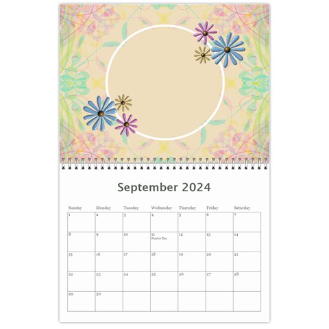 Pretty Love Calendar (12 Month) By Lil Sep 2024