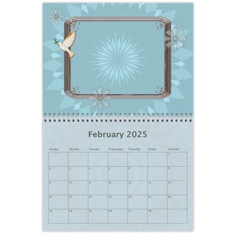 Family Pretty 12 Month Calendar By Lil Feb 2025