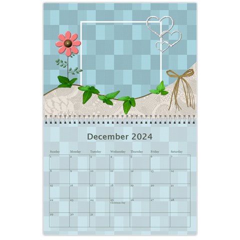 Pink And Blue Calendar By Lil Dec 2024