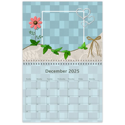 Pink And Blue Calendar By Lil Dec 2024