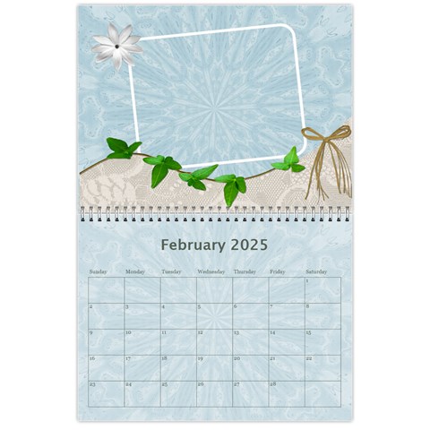 Pink And Blue Calendar By Lil Feb 2025